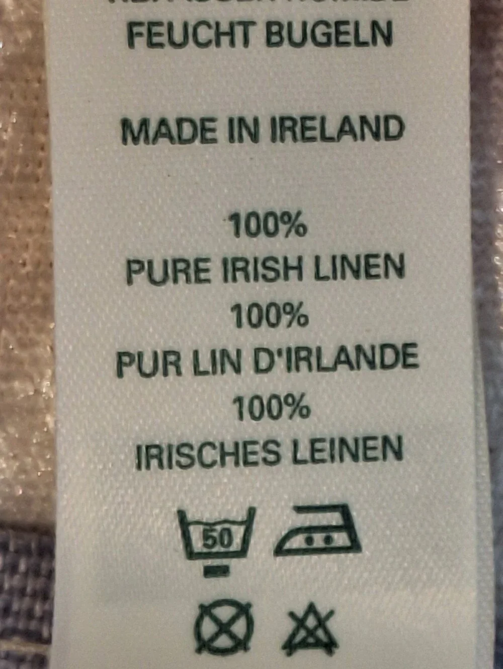 Irish Linen Tea Towel Rennie Mackintosh Rose by Ulster Weavers Art Nouveau